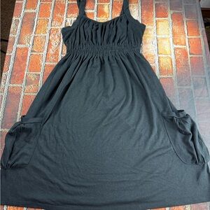 Mossimo Supply Co Black Sleeveless Sundress Swim Coverup with Pockets